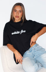 Call On You Oversized Tee Black