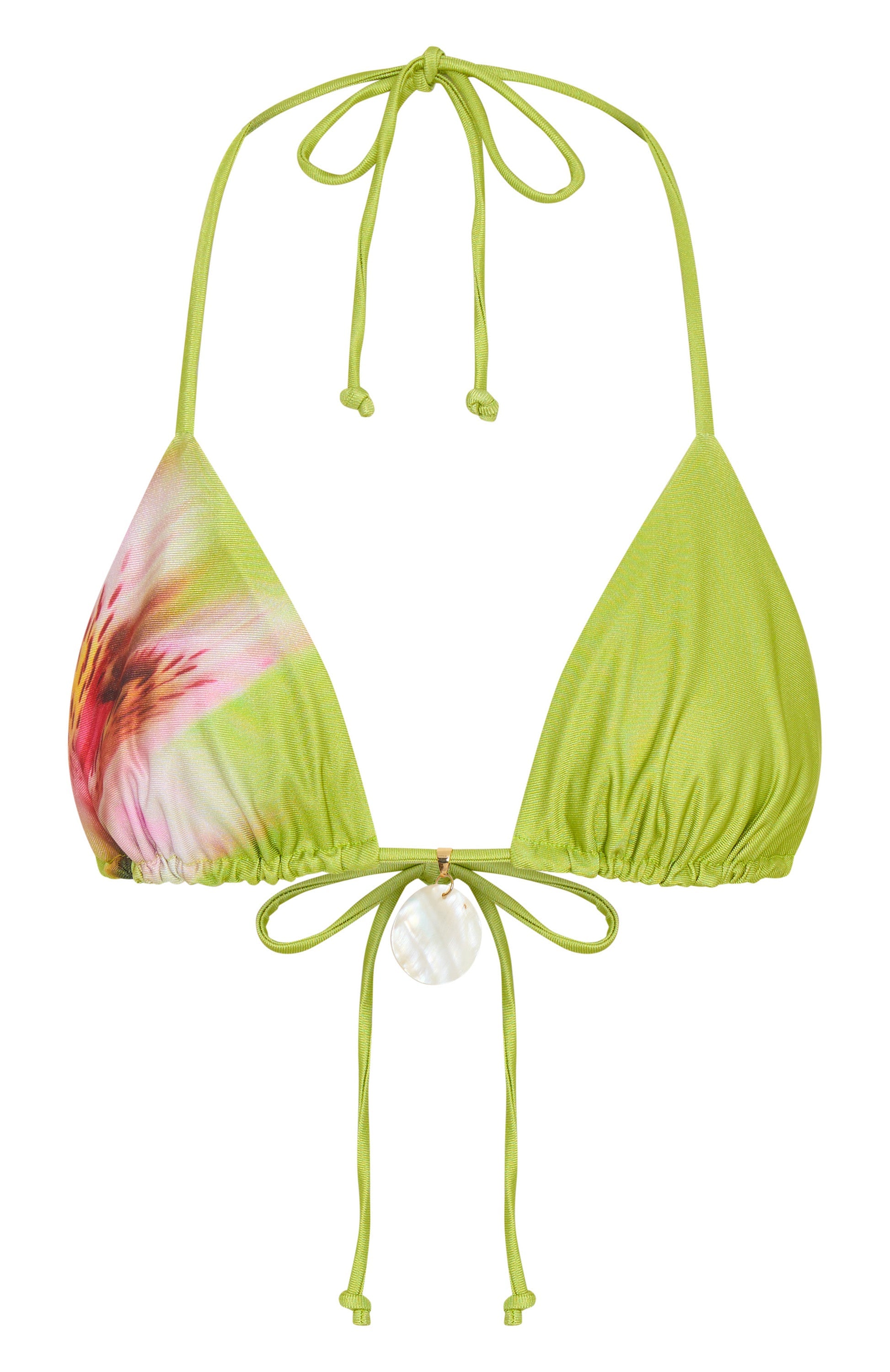 Clover Bikini Top Citrus Bloom