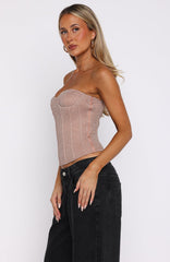 Cosmopolitan Strapless Bustier Champagne