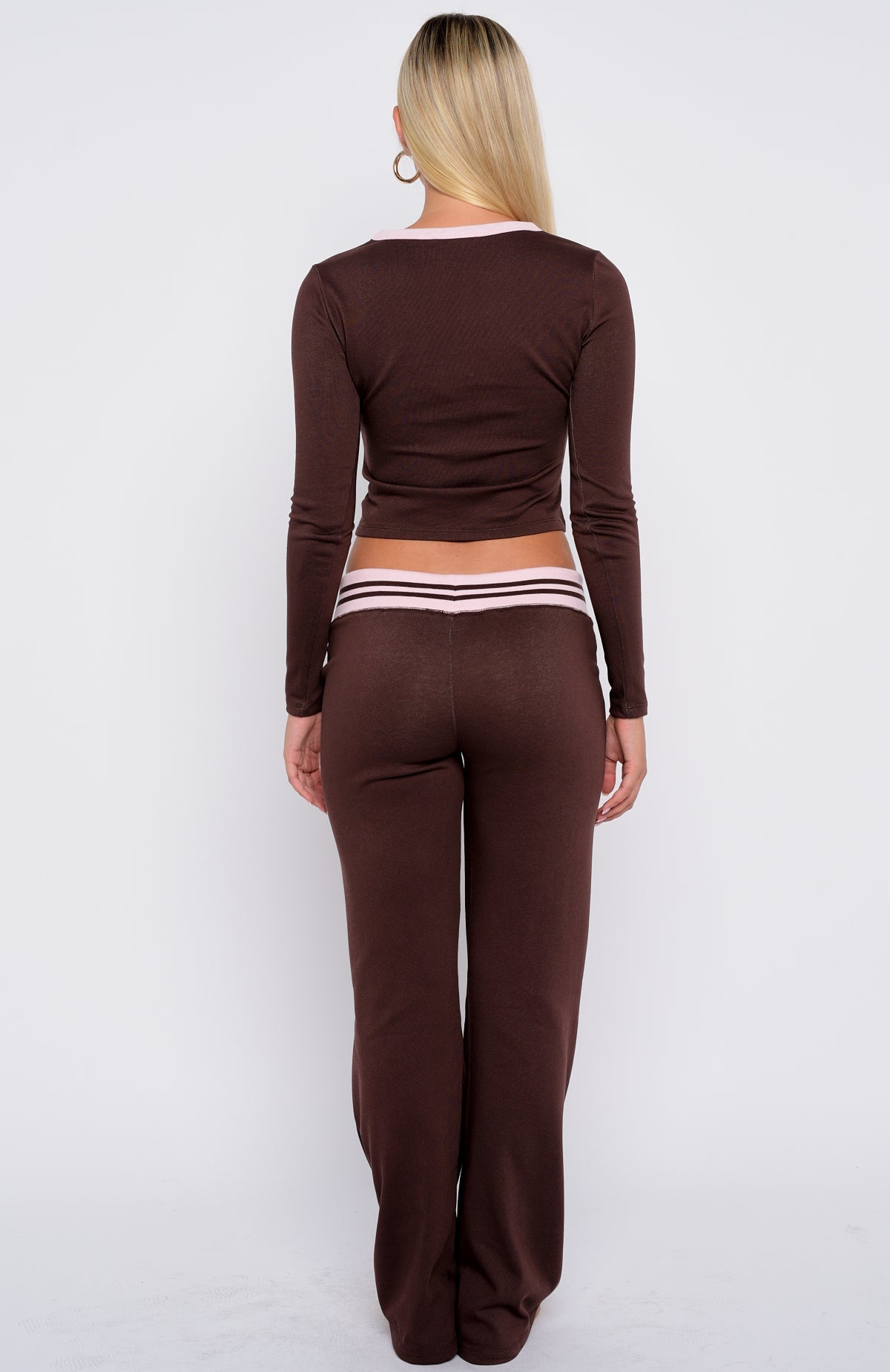 Everything We Do Flare Pants Chocolate