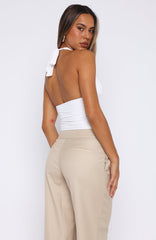 Girl's Weekend Halter Top White