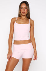 Redemption Foldover Shorts Ballet Pink