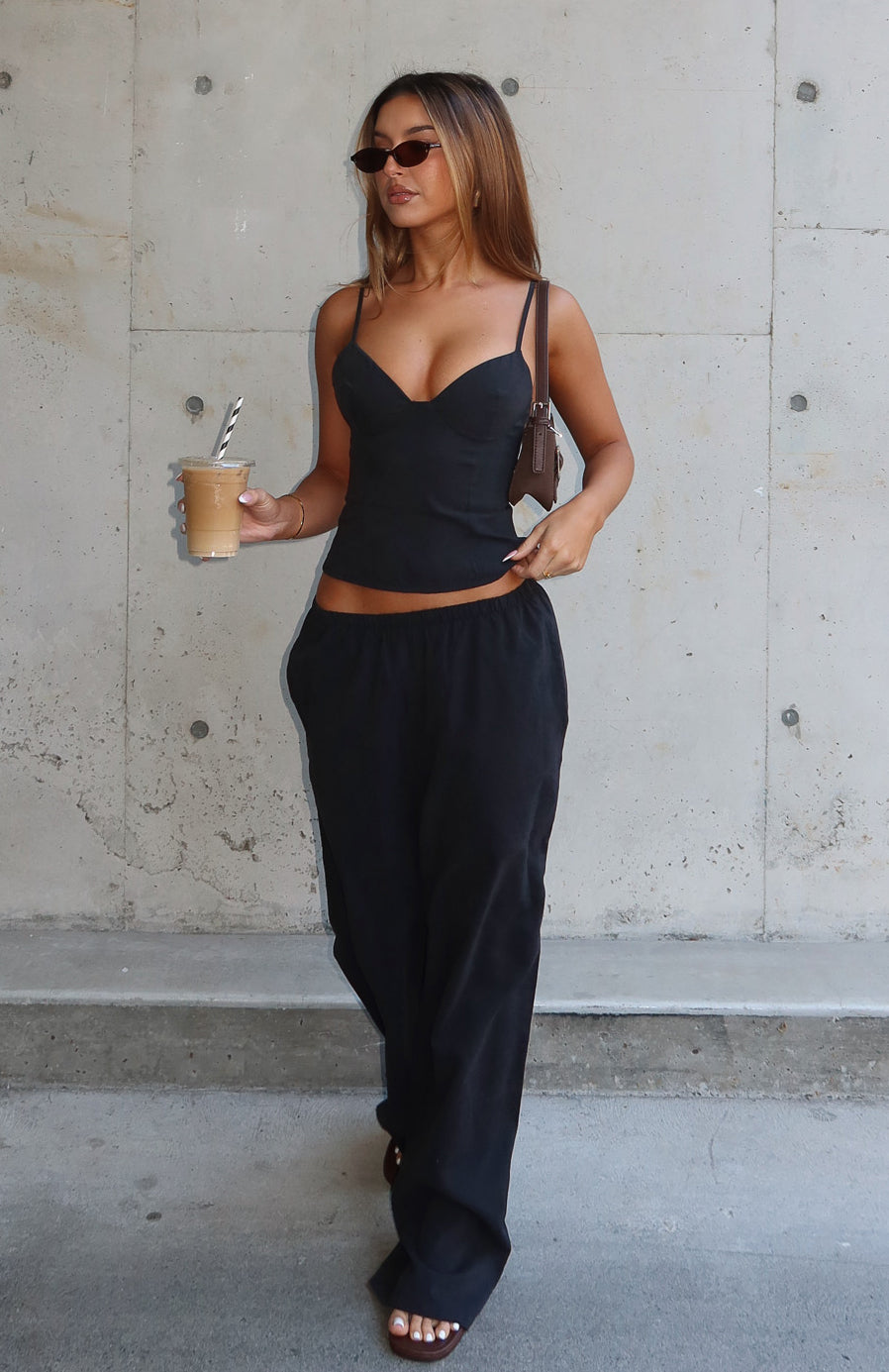 Have A Nice Day Top Black