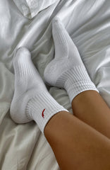 Heating Up Socks White