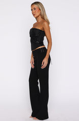 Hello Lover Pants Black