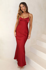 It's Not The Same Maxi Dress Burgundy