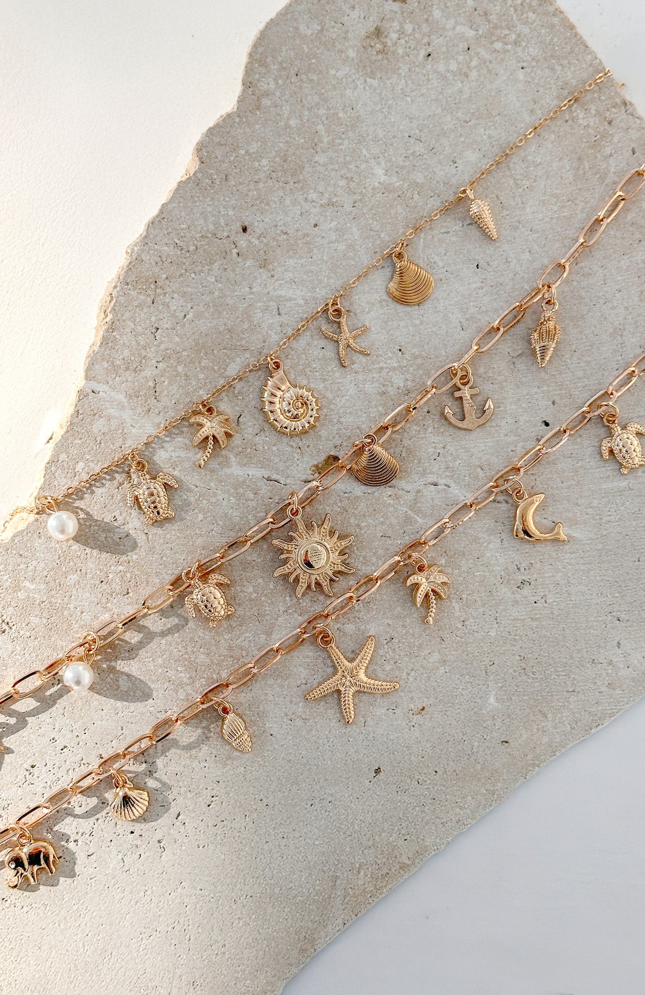 Mayer Necklace 3 Piece Set Gold