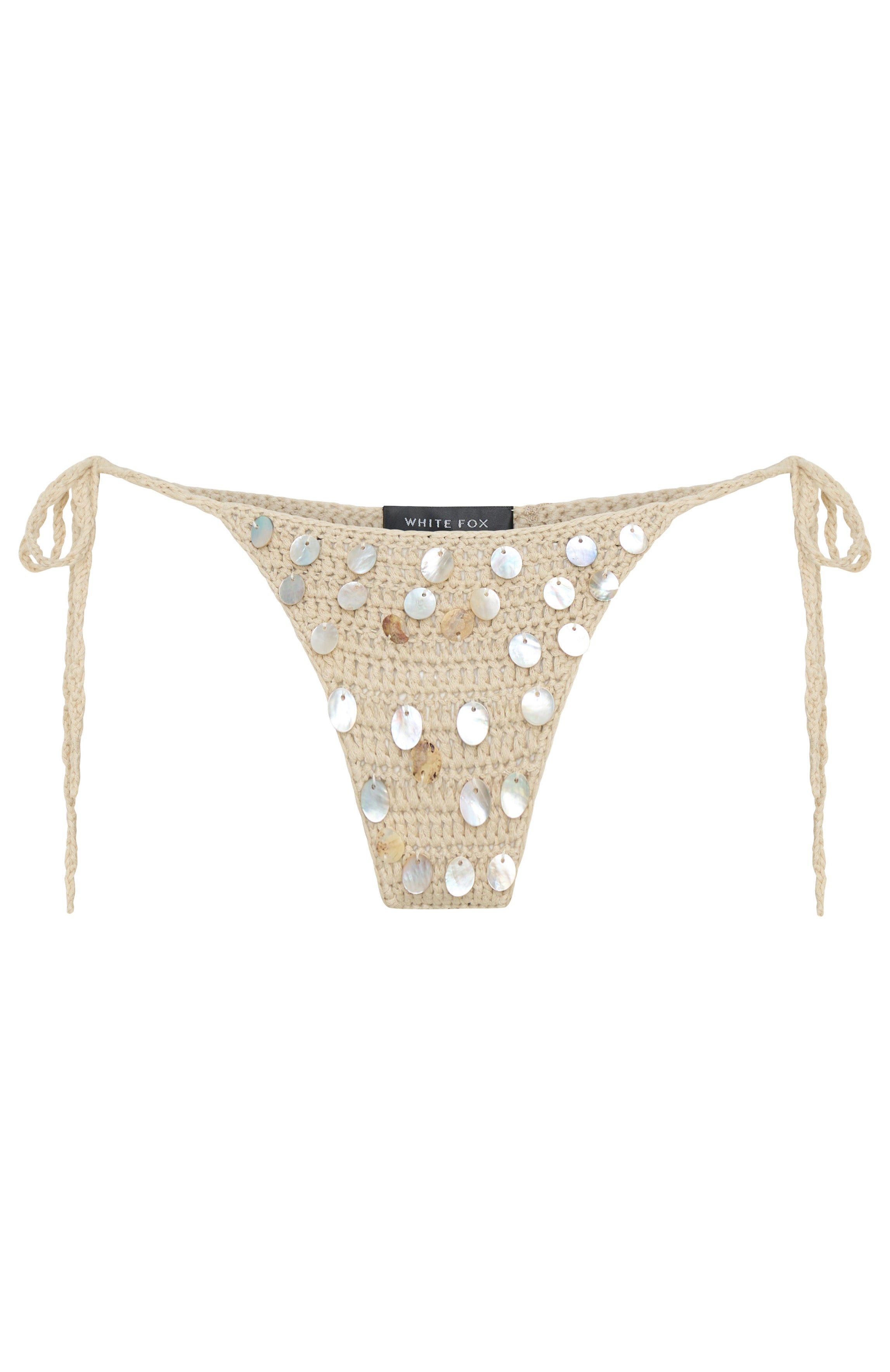 Need A Holiday Crochet Bikini Bottoms Shell