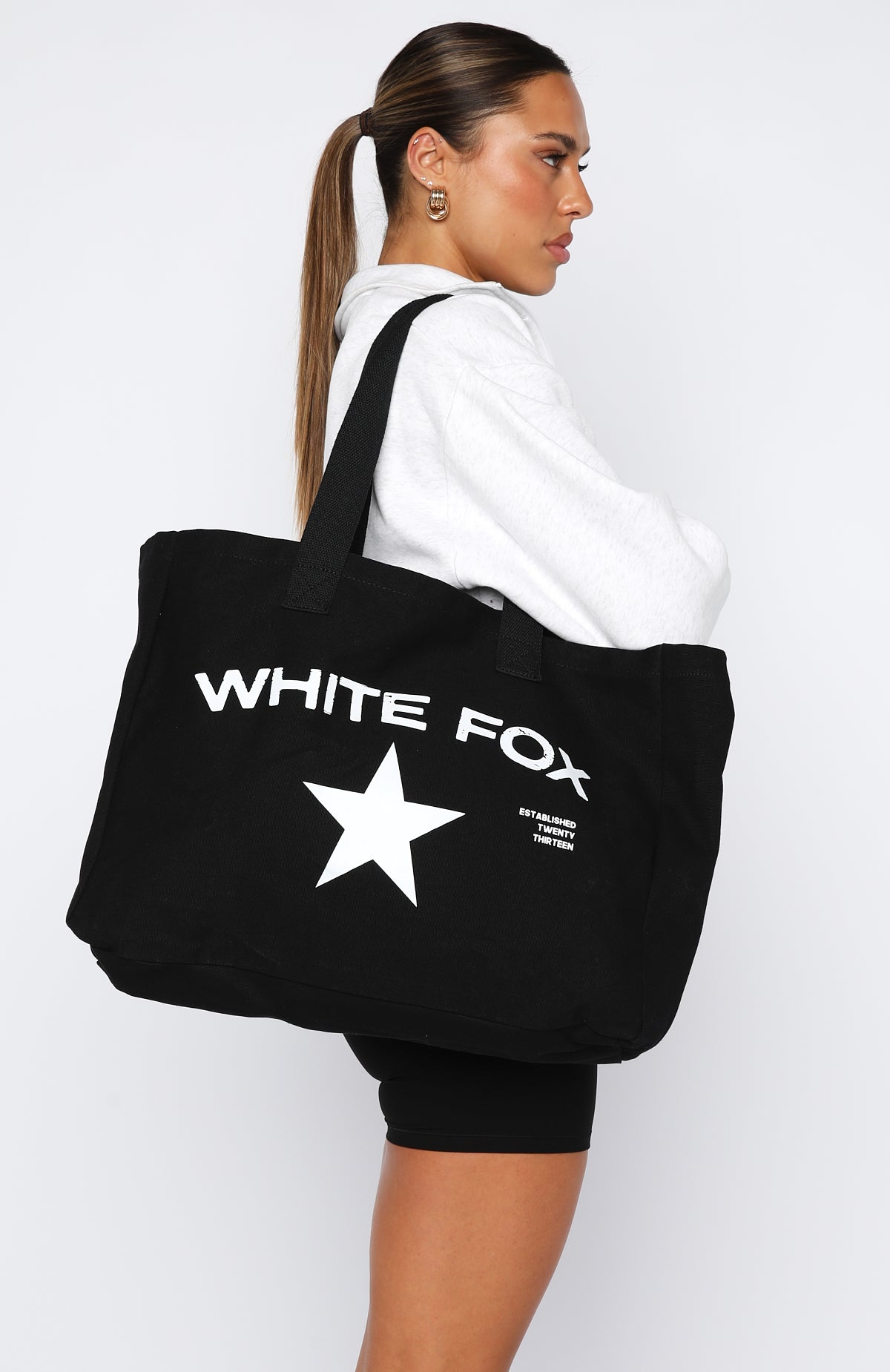 Never Wrong Tote Bag Black/White