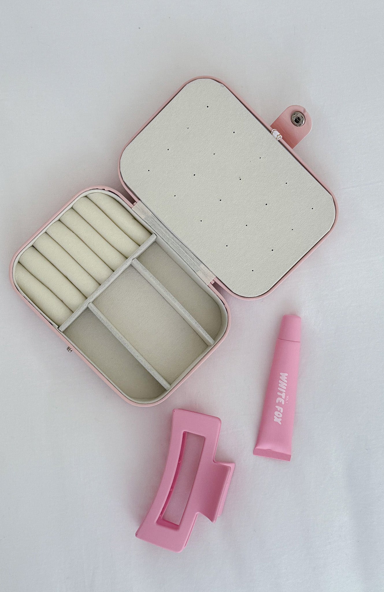 Nylah Jewellery Case Baby Pink