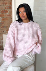 Pure Comfort Knit Sweater Baby Pink