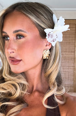 Raelynn Hair Clip White