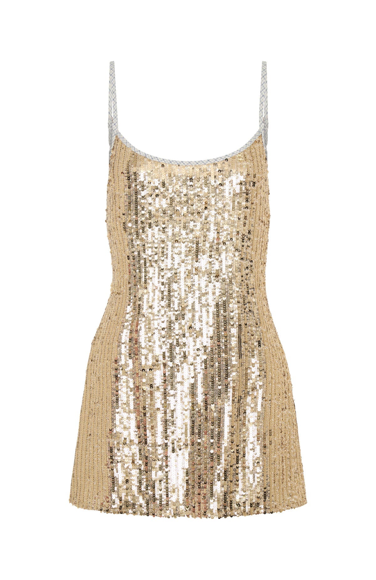 Sizzling Mirage Sequin Mini Dress Gold