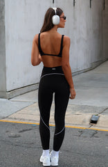 Ace High Waisted Leggings Black/White