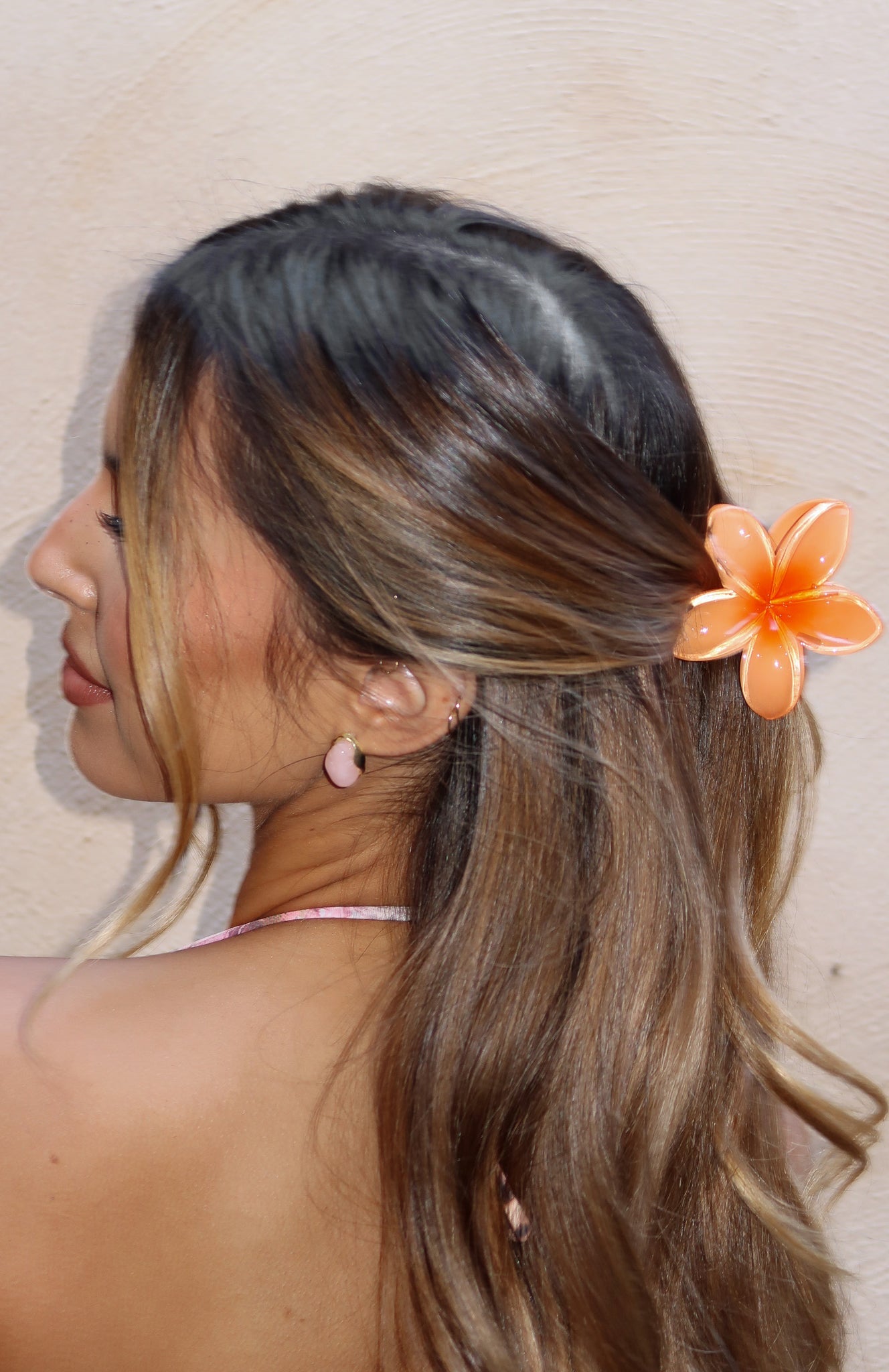 Teddy Earrings Gold/Pink