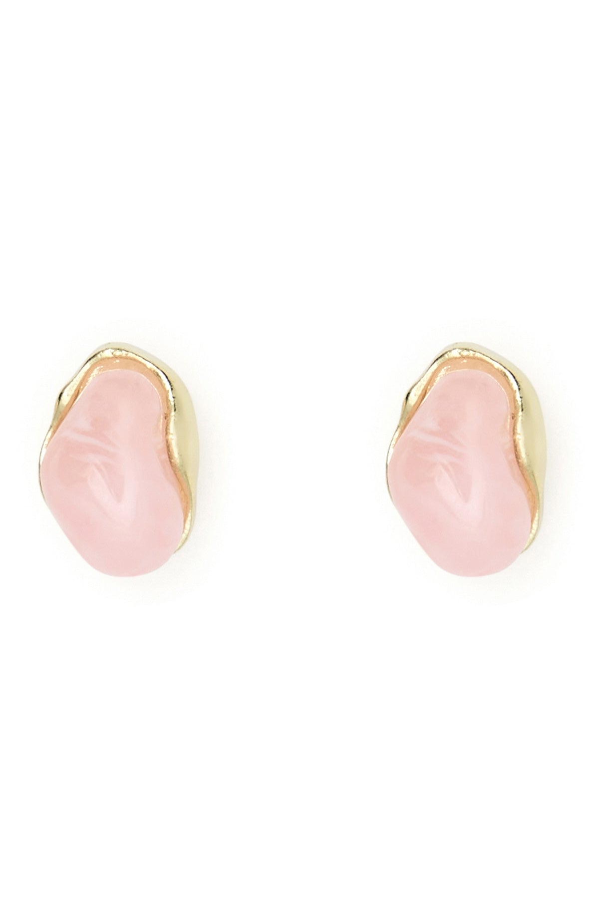 Teddy Earrings Gold/Pink