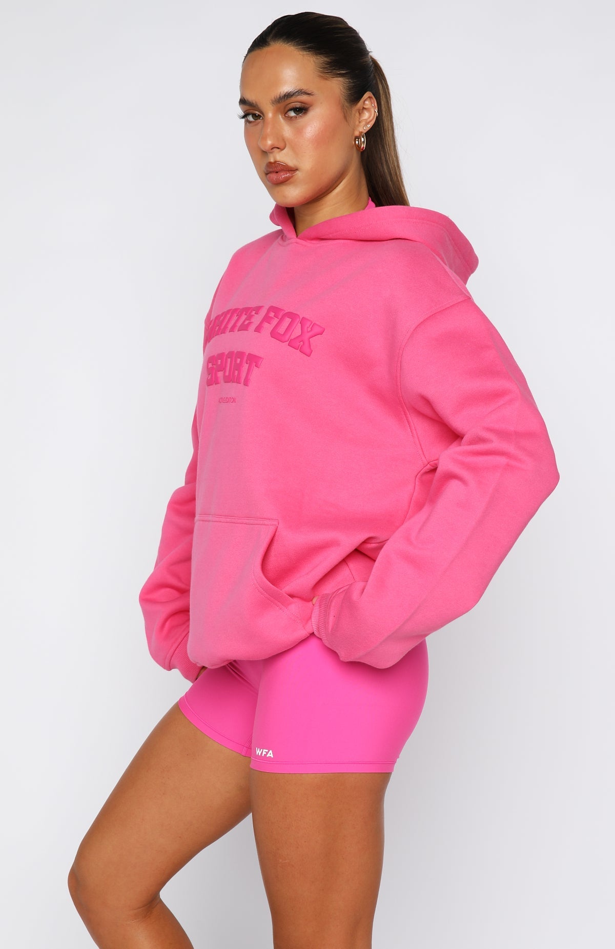 Winning Team Oversized Hoodie Bubblegum