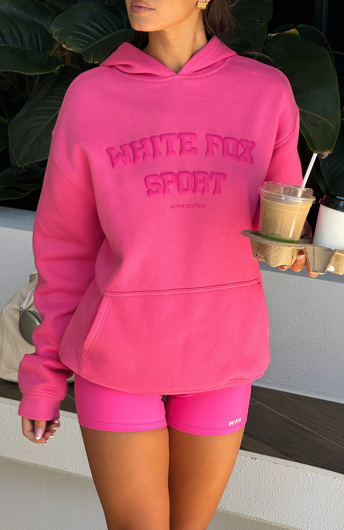 Winning Team Oversized Hoodie Bubblegum