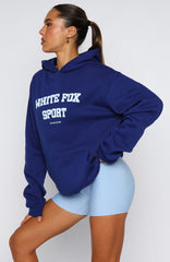 Winning Team Oversized Hoodie Electric Blue