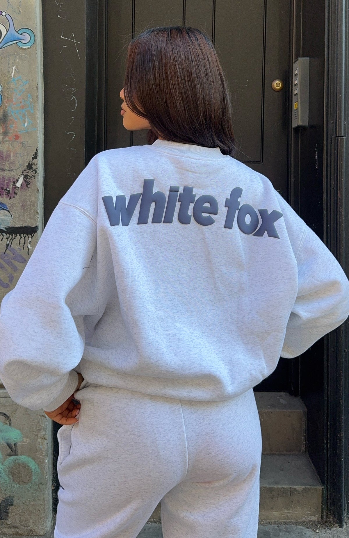 From The Archives Freya Oversized Sweater Grey Marle