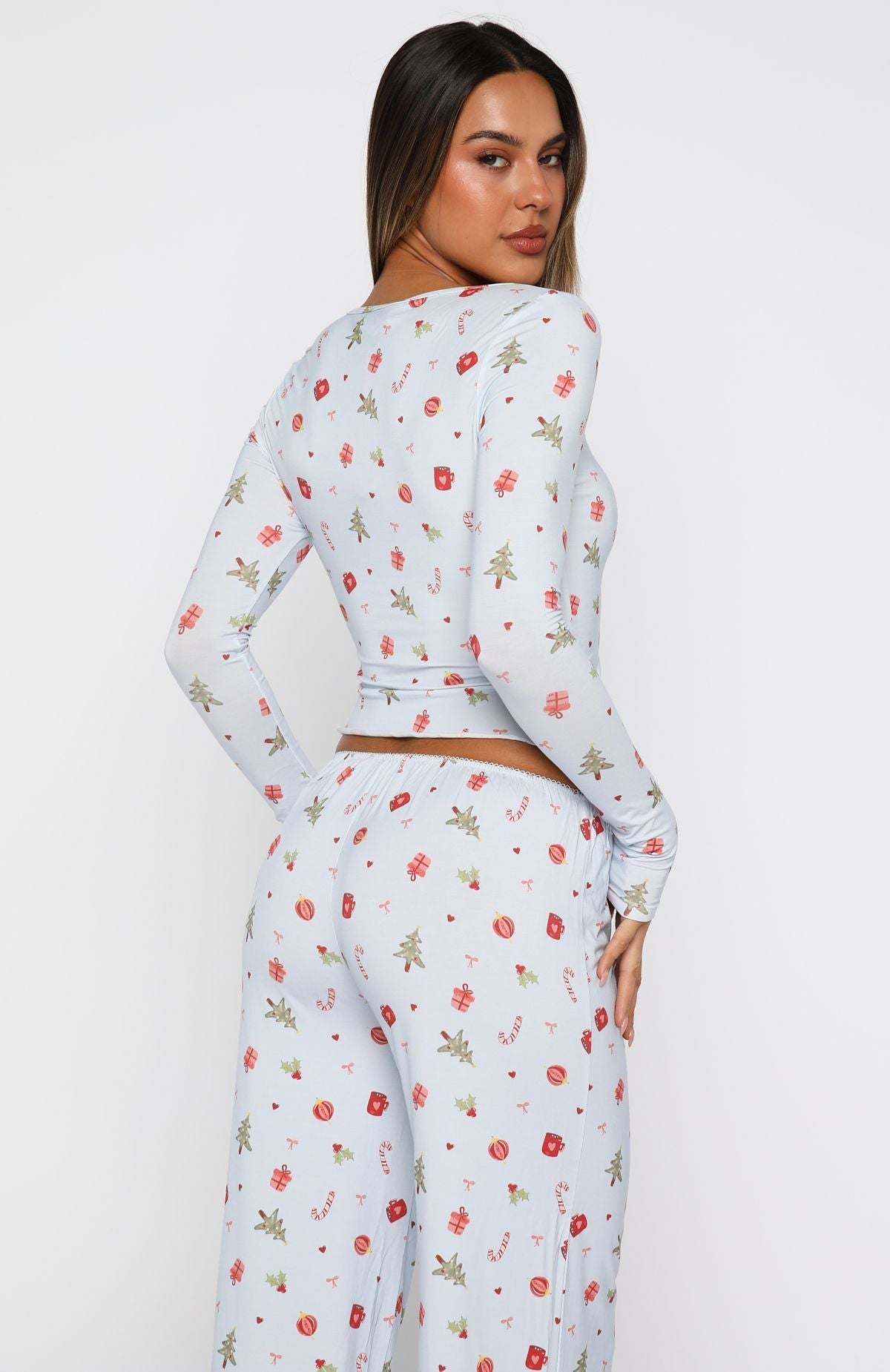 Dreamy Long Sleeve Pyjama Top Jingle Joy