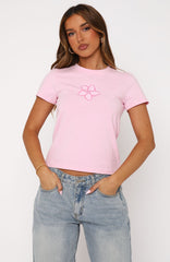 New Moment Relaxed Baby Tee Pink
