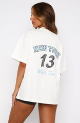 Team New York Oversized Tee White