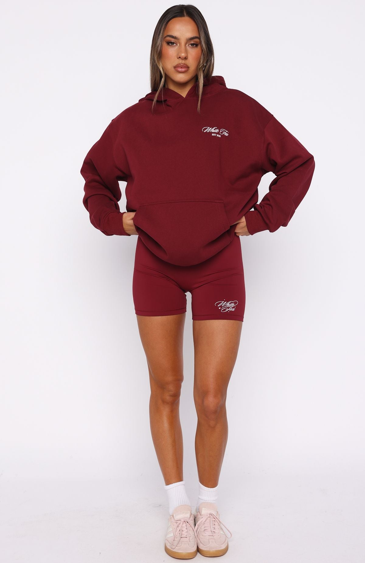 Love You Regardless Oversized Hoodie Burgundy